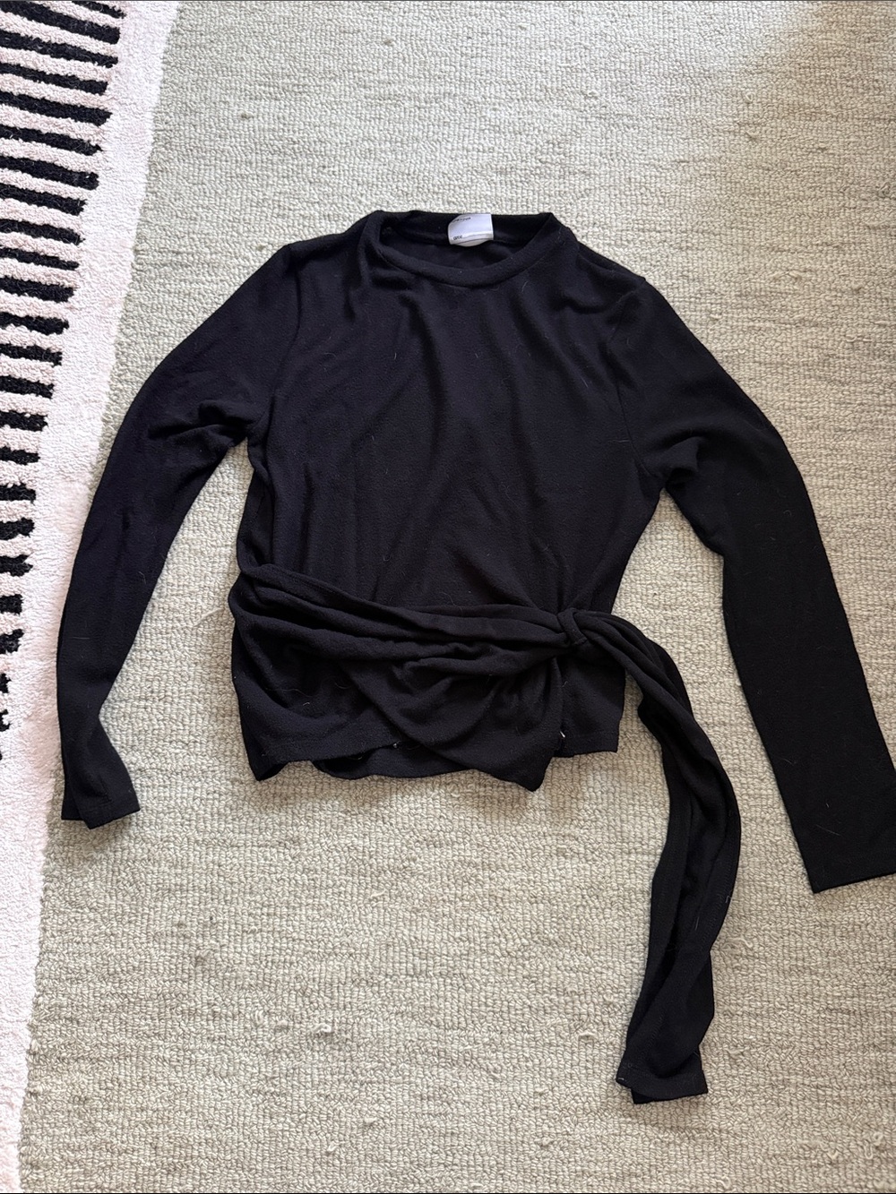 ASOS cinched side top with drape detail